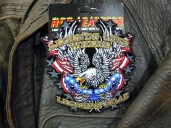 画像1: アメリカンバイカーズワッペン（Soar Patriotic Eagle）