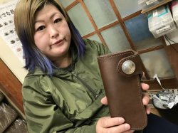 画像9: コンチョ付ロングウォレット皮革キット