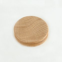 画像1: 木製丸型へり磨き