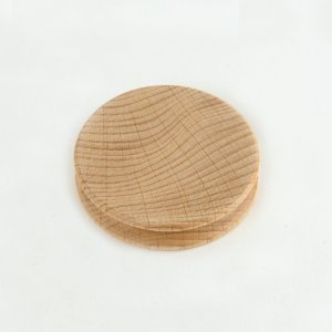 画像: 木製丸型へり磨き